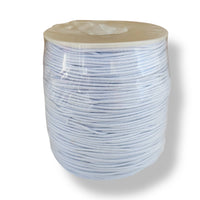 Craftworkz 1mm white elastic cord. 100 metre roll.