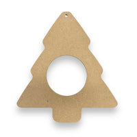 Craftworkz MDF Christmas tree frames sold in a pack of 10. Measures 120x110mm and 3mm thick. Made in Australia.