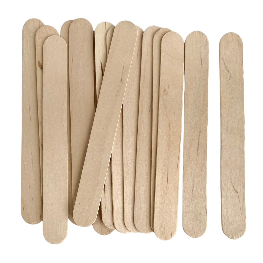 100 Pcs Large Large Wooden Craft Sticks , High Quality Natural